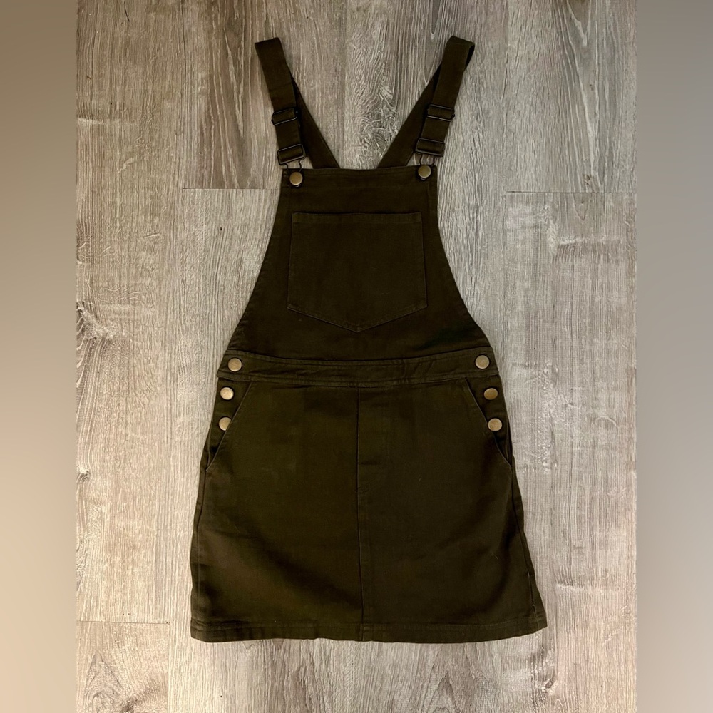 Forever 21 Overall Jumper - Olive Green